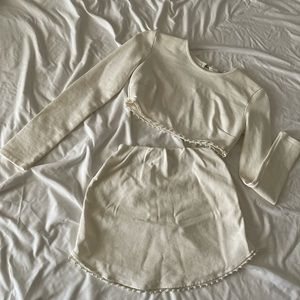 Fashion Nova crop top SET with mini skirt